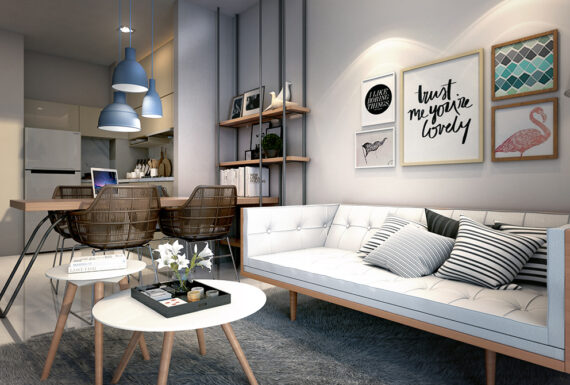 Lucentia Residences @ Bukit Bintang City Centre – Type D (corner unit) 859 sq. ft. (Sale)